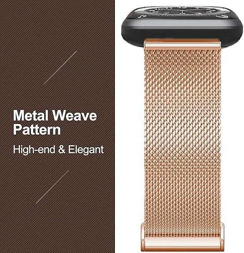 Miniatura 3 de Correa compatible con reloj Wyze de 471.732in para mujeres y hombres, correa de malla metálica de acero inoxidable transpirable, correa de repuesto