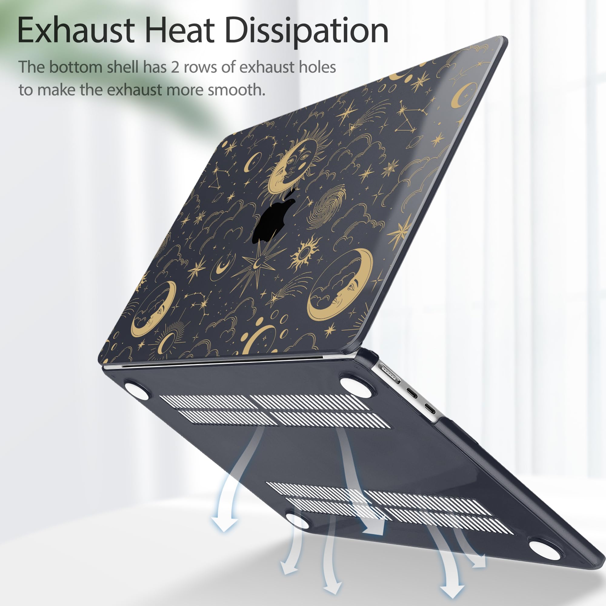 Amazon.com: Tuiklol for MacBook Air 13 inch Case M5 2026 M4 2025