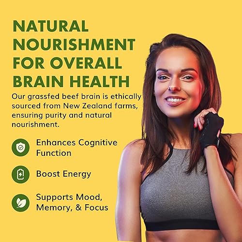 Miniatura 3 de Primal Being Cerebro de carne alimentada con pasto, apoya la memoria, el estado de ánimo, la concentración, la energía, la salud cognitiva, 90