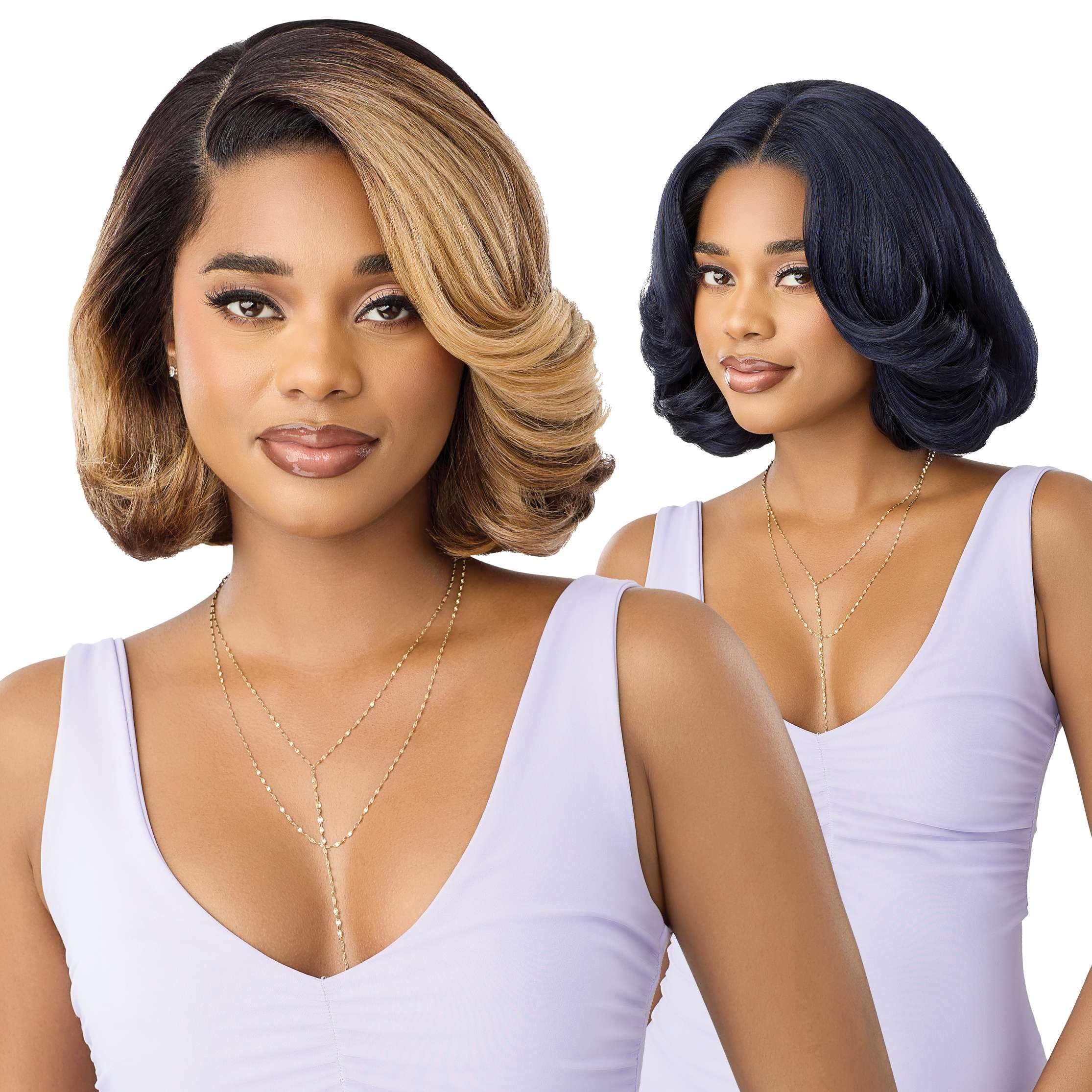 Photo 1 of Outre Lace Front Wig - Perfect Hair Line 13X4 - Swoop Series - Swoop 23 (DRFF CARAMEL MOCHA)