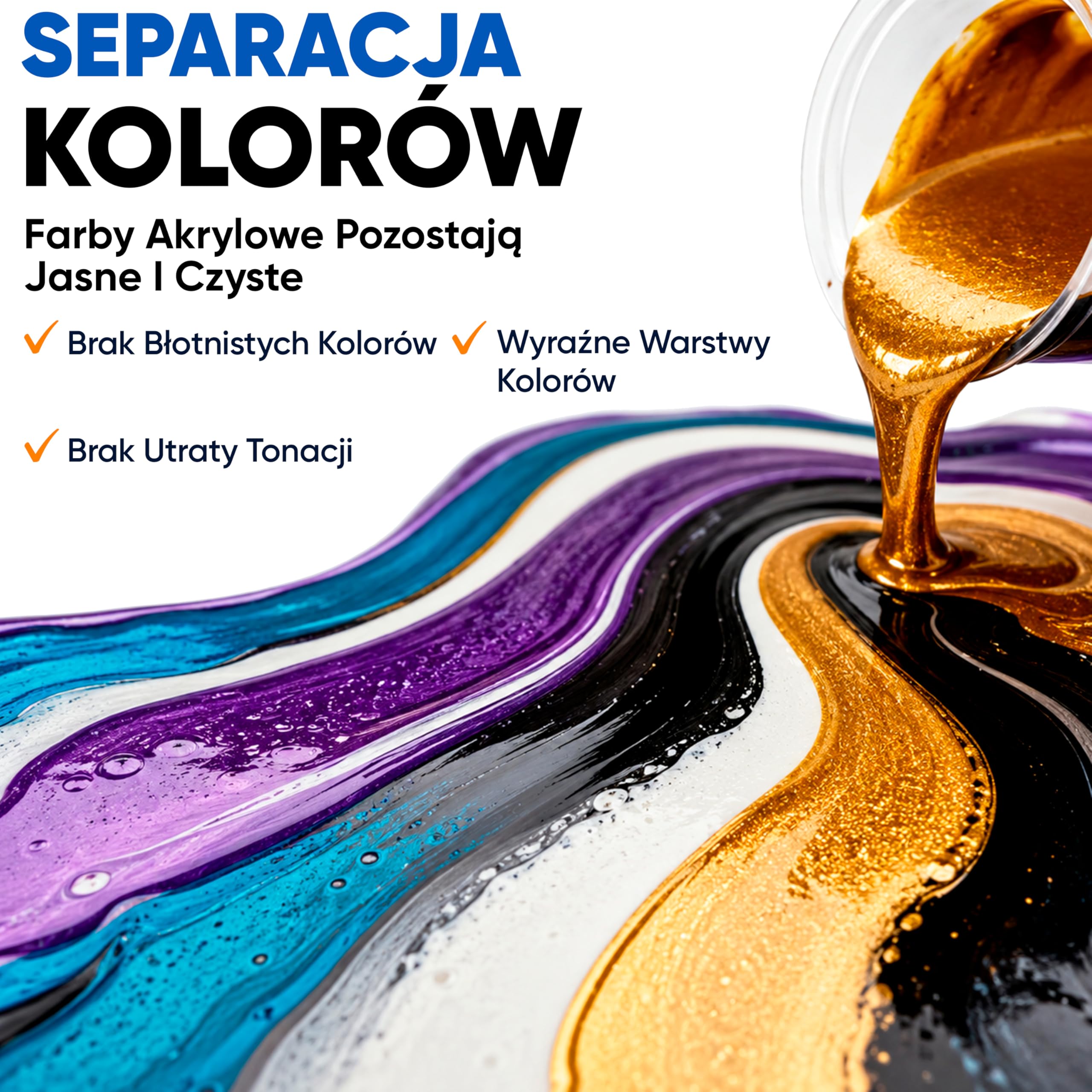 Medium Pouring Akryl Profesjonalne 5L – Połysk Medium do Farb Akrylowych | Transparentne Pouring Akryl do Fluid Art