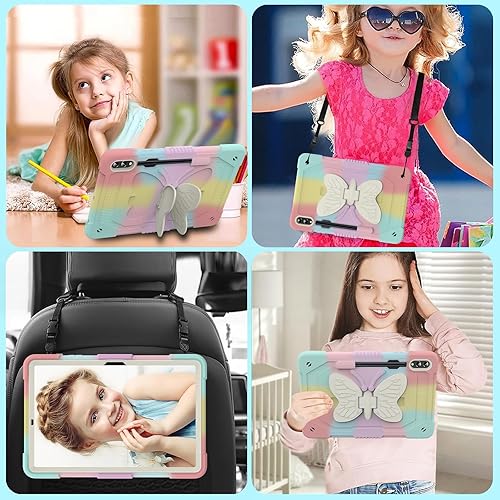 Miniatura 2 de HOGENL Funda para Samsung Galaxy Tab S9+ Plus de 12.4 pulgadas con soporte para bolígrafo S, Galaxy Tab S9+ 2023 lanzado con soporte de mariposa,