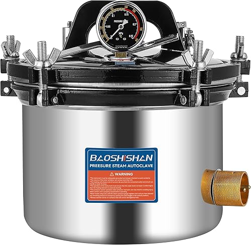 BAOSHISHAN 8L Canner de presión eléctrica 8,4 QT acero inoxidable portátil presión Canner 1KW 110V