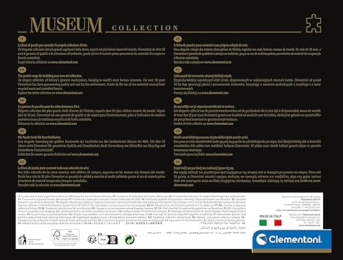 Miniatura 9 de Clementoni 39761 Museum Collection Degas, Dans Un Café 1000 piezas, rompecabezas para adultos, hecho en Italia