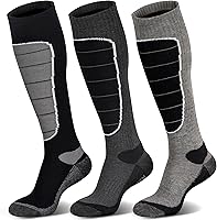 Hylaea Merino Wool Knee-High Ski Socks - Thermal Warmth for Snowboarding, Skiing, Hunting, Winter Sports