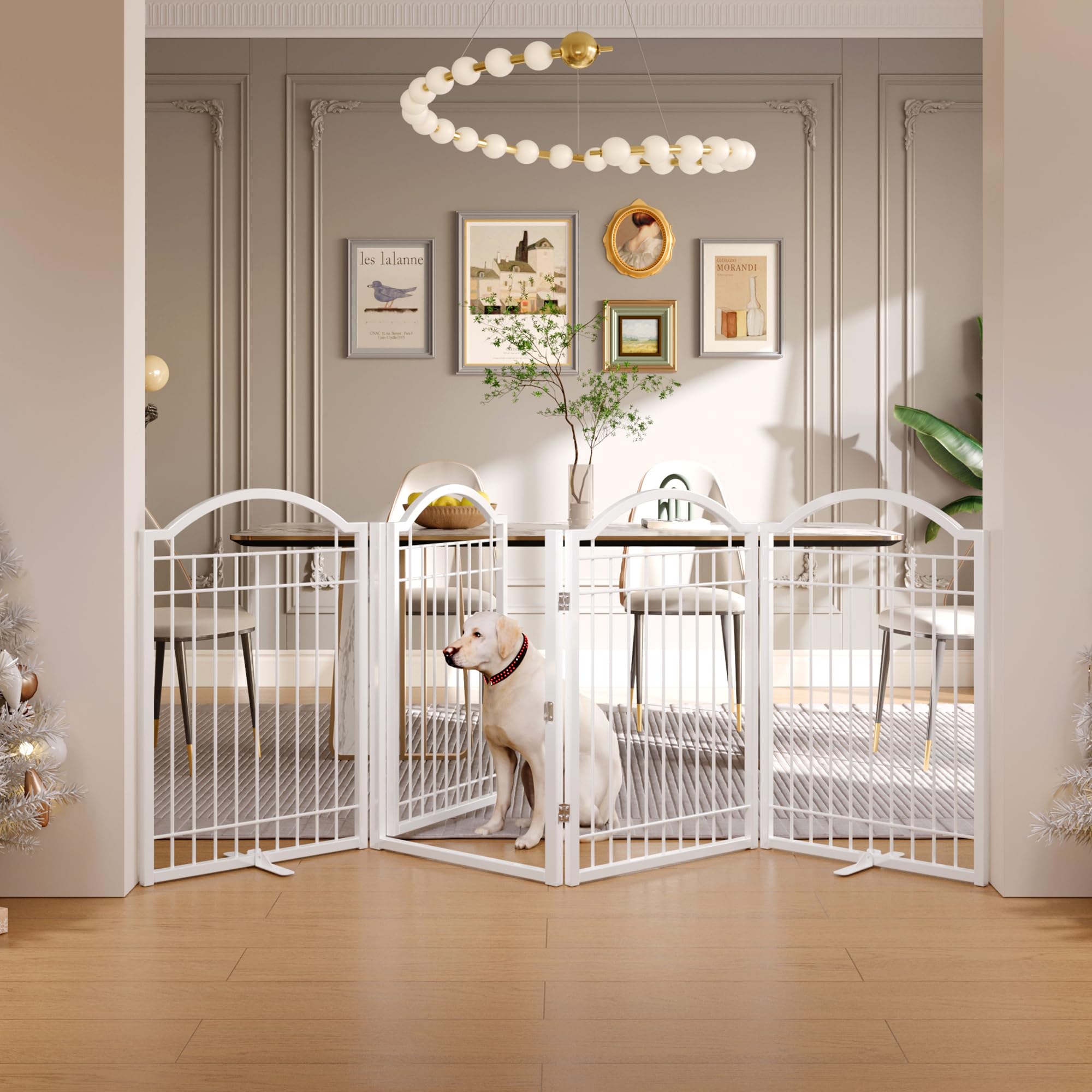 お取り置きです。DAC Beyond Hana's Gate Amazon.com: BHG Metal No-Assembly Freestanding Dog Gate with Door