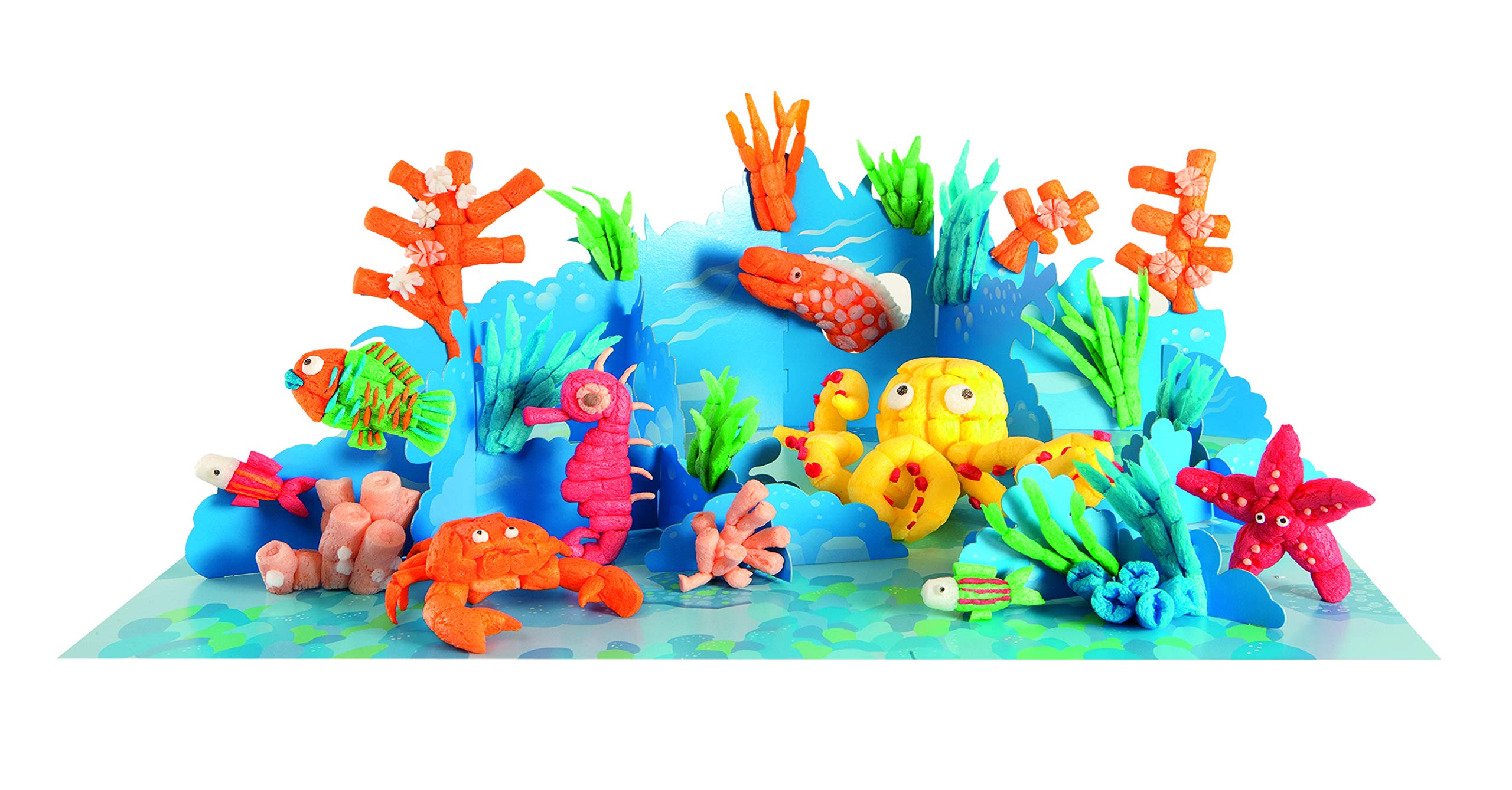 PlayMais WORLD Sea Bastel-Set für Kinder ab 5 Jahren | Circa 1000 PlayMais, Vorlagen & Anleitungen zum Basteln | Geschenke für Kinder | Fördert Kreativität & Feinmotorik | Natürliches Spielzeug