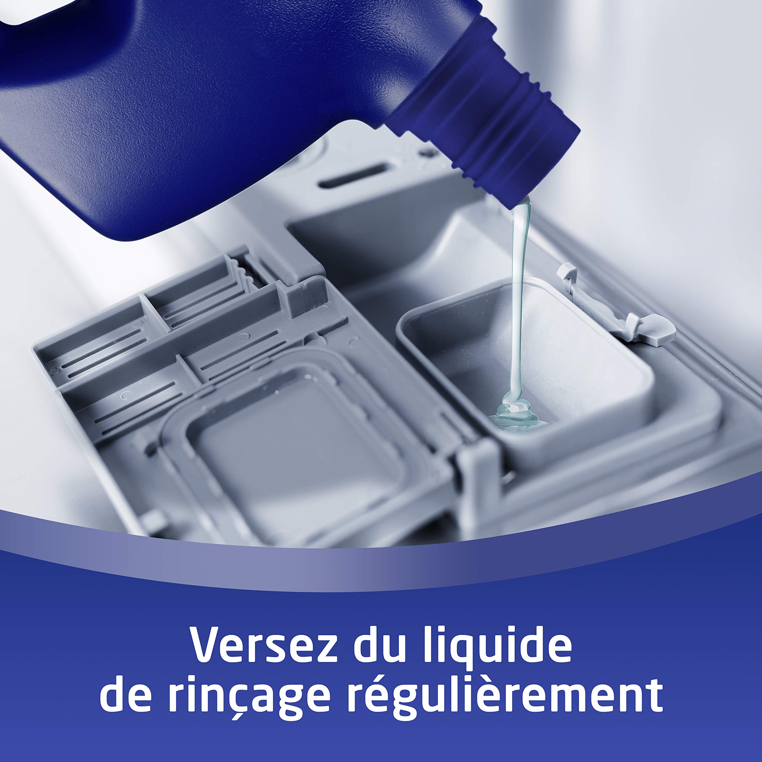 Sun Liquide de Rinçage Lave-Vaisselle Classic Triple Action, Elimine les traces et dépôts, Brillance maximale, Vaisselle impeccable, Lot de 2 x 75 Lavages