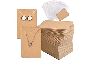 TUPARKA 120 Pack Earring Holder Cards, Necklace Display Packaging Paper