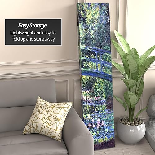 Miniatura 3 de Red Lantern 6 ft. Tall Double Sided Works of Monet Canvas Room Divider - Water Lily/Garden Lirio de agua/Jard,Jardín de Delicias,Obras de