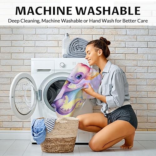 Miniatura 5 de Manta de dragón personalizada con nombre, 60 x 50 pulgadas, bonita manta para niños y niñas, mantas suaves y mullidas rosas para cama, sofá y viajes