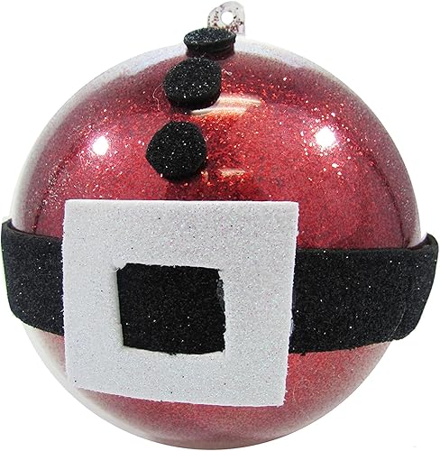 Miniatura 6 de 12 bolas de adorno de plástico transparente adorno de Navidad, bomba de baño de bricolaje, decoración, manualidades (2.5 pulgadas)