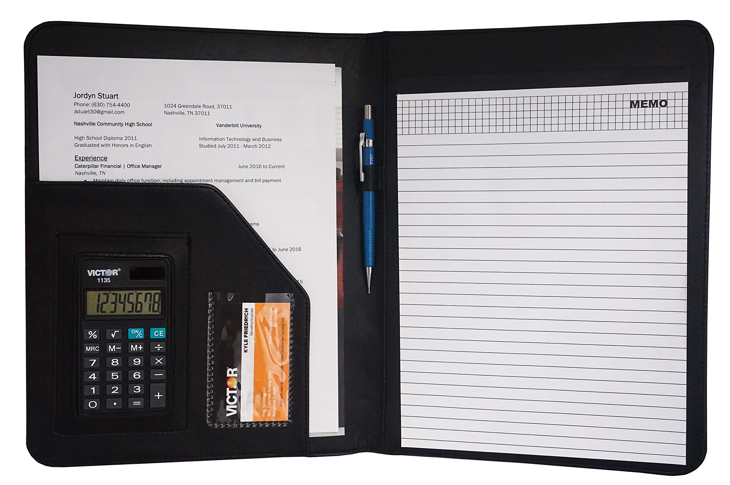 Buy Victor Deluxe Padfolio/Resume Portfolio Folder with 8 Digit