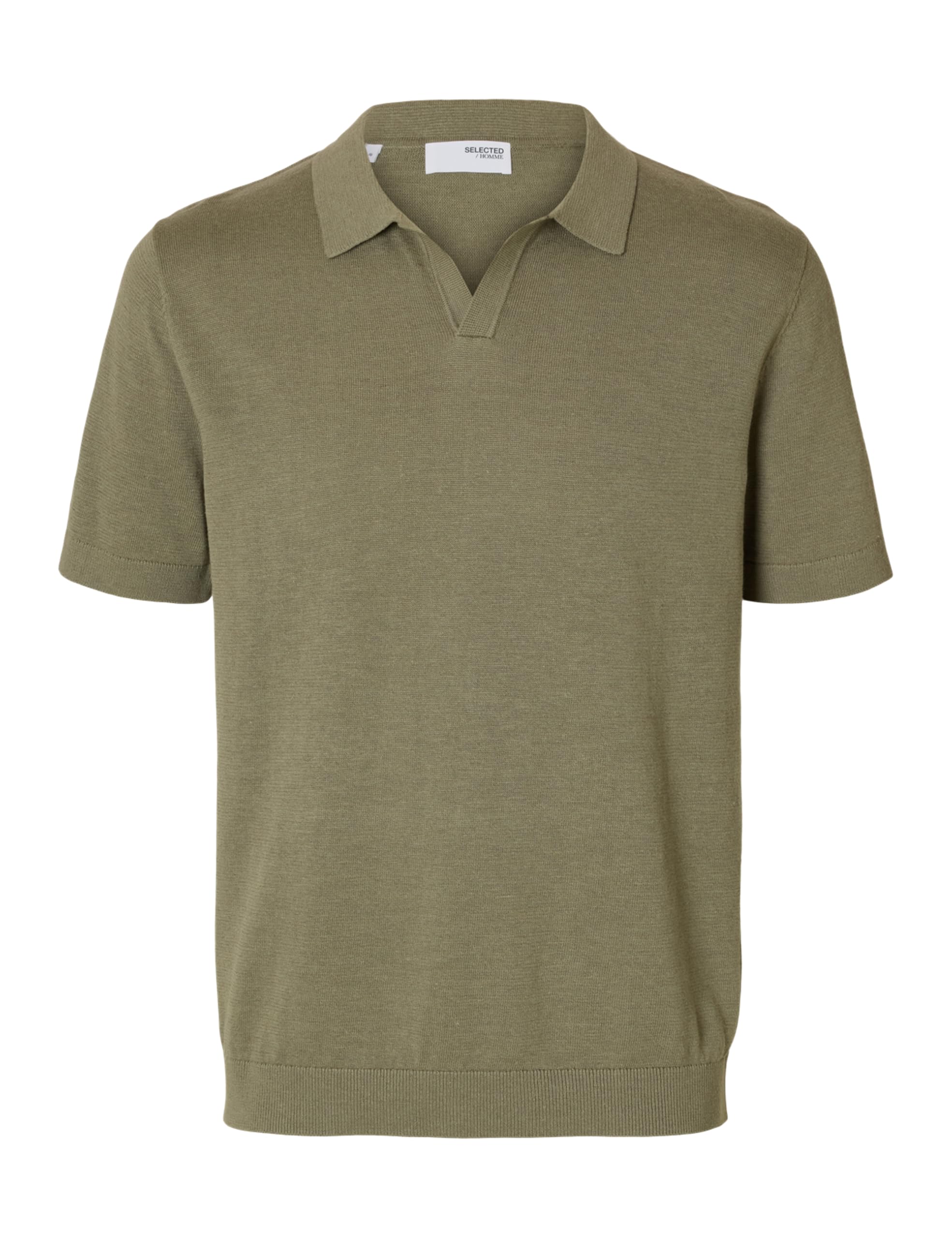 SELECTED HOMME Male Polohemd aus Strick Kurzarm