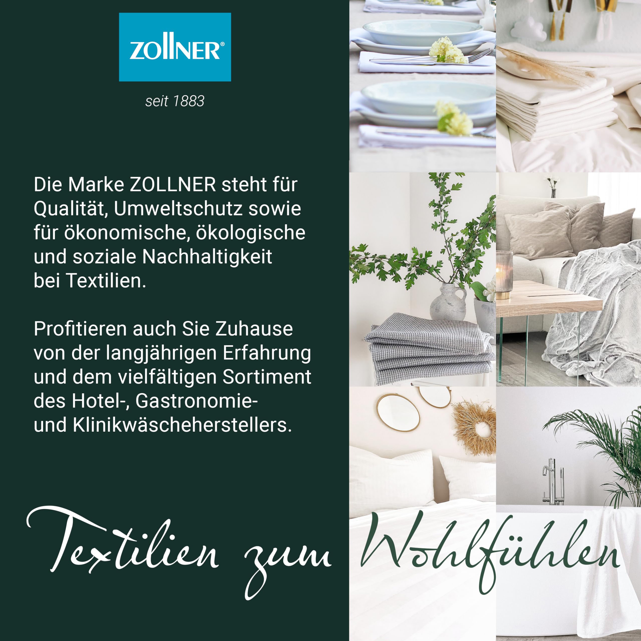 ZOLLNER Kinder & Kleinkinder Premium Bettenset - Bettdecke und Kopfkissen aus 90% Daunen und 10% Federn - Bezug aus Baumwolle - Made in Germany - 40x60cm und 100x135cm - für Kinder bis 5 Jahre