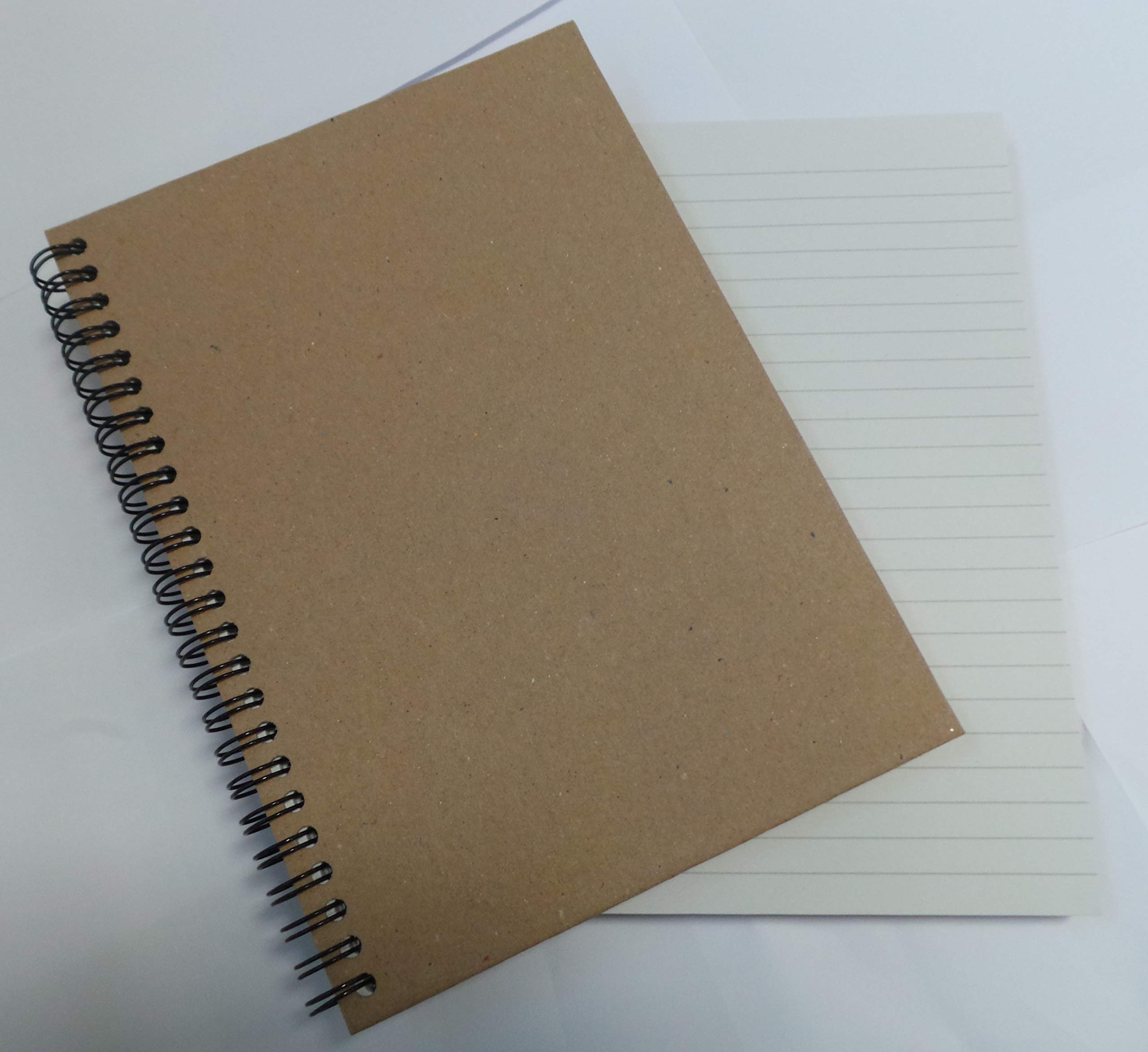 Wirebound Hard Cover Noteboook Recycled, A5, 160 Pages, Pack of 5