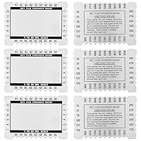 Vista 1 de Kanayu 6 Pcs Wet Film Thickness Gauge Metal Sheet Thickness Gauge Dual Scale Comb 1-80 Mil Scale Plated Size Inspection Toolfor Resins Paints
