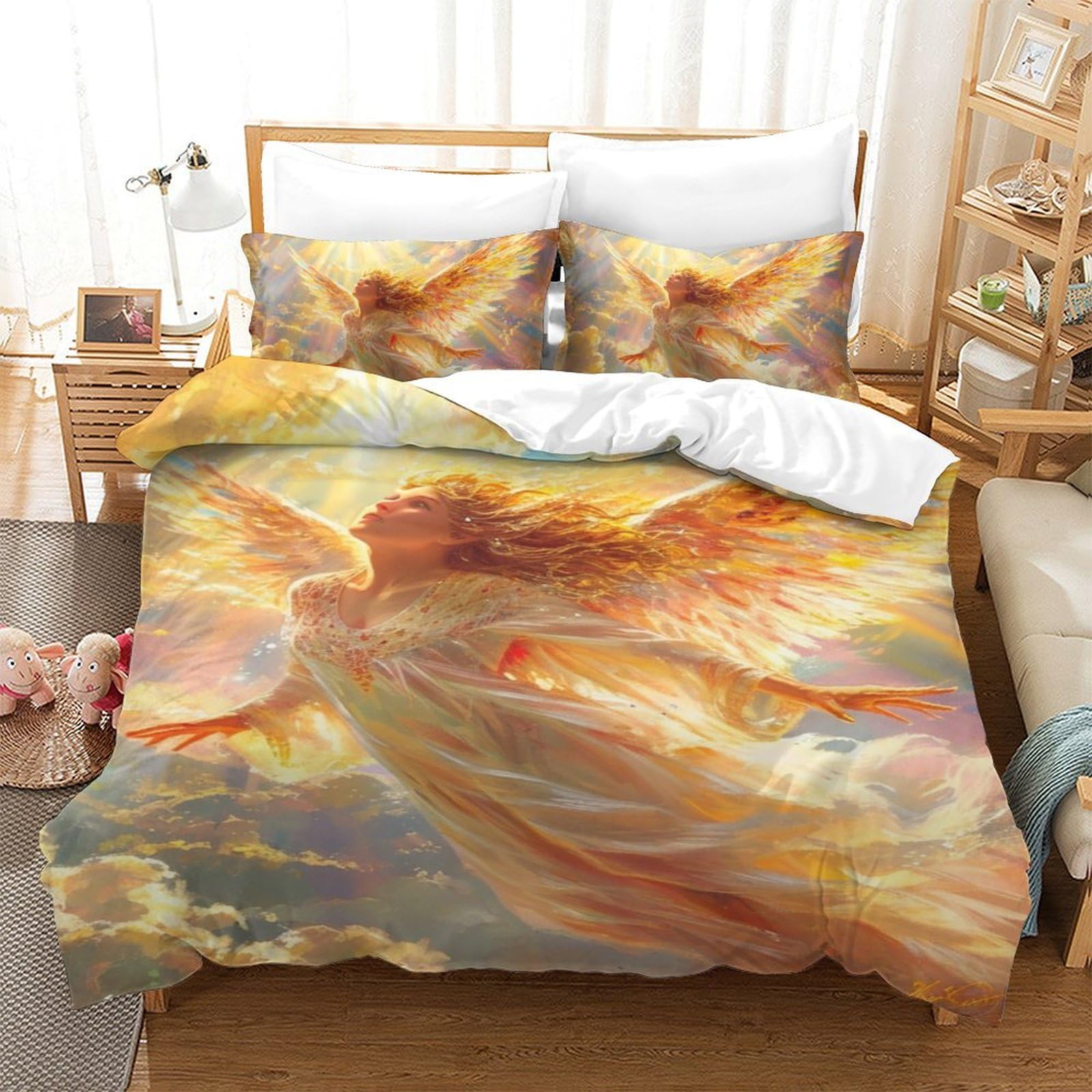 Housse de couette les angess 3D idéale pour décorer une chambre d'ado