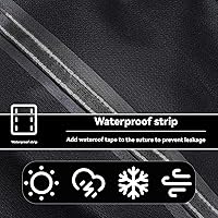 Vista 4 de Funda de comedor al aire libre, funda impermeable resistente para mesa de trabajo plana Royal Gourmet PC3401S y PC3401B, compatible con carrito