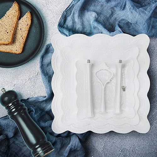 Miniatura 6 de Coitak Soportes de plástico para cupcakes, soporte para cupcakes de 3 niveles, bandeja de torre de postre para fiesta de té, baby shower y boda