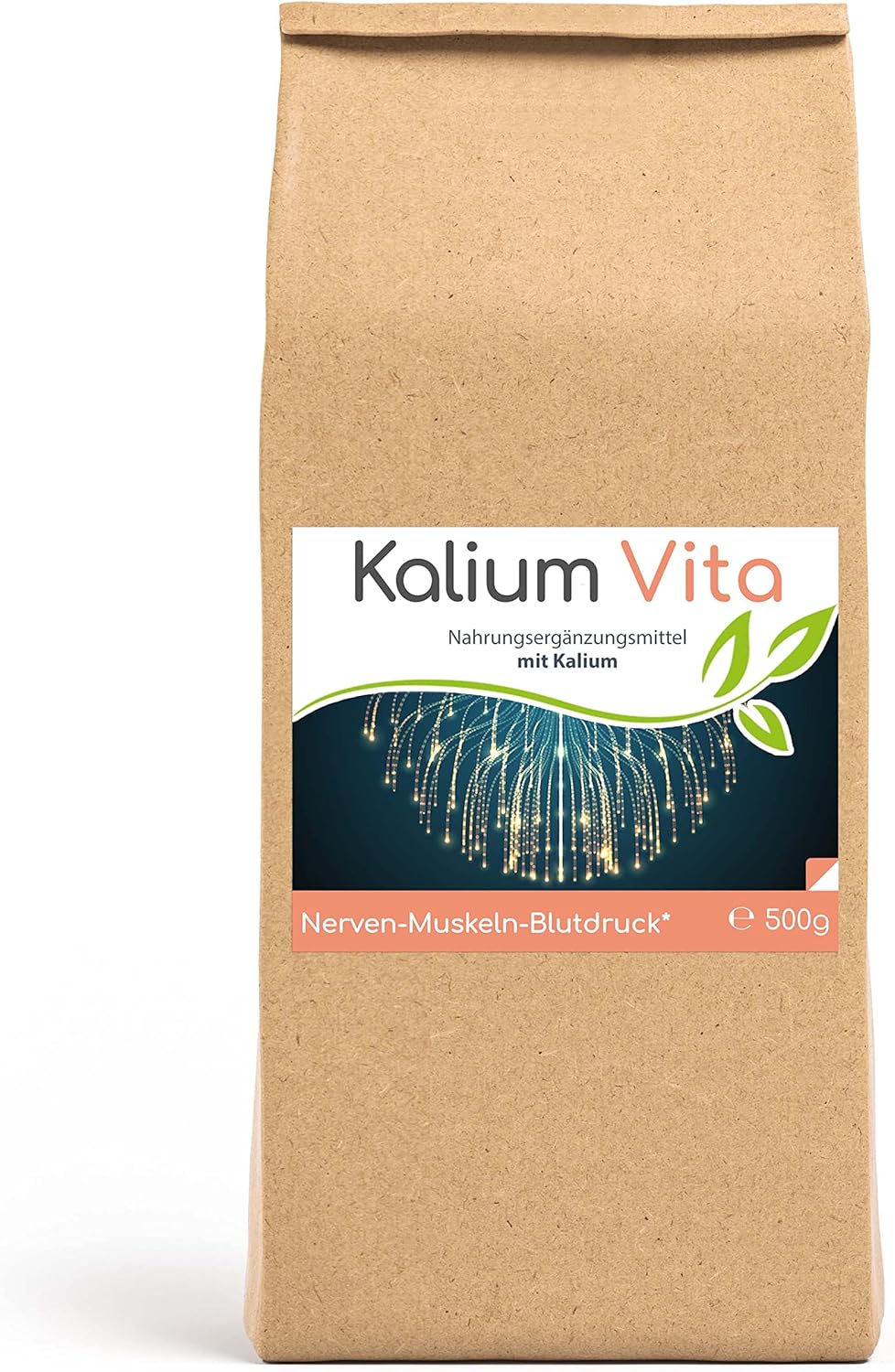 Kalium Vita 500 g poeder – Hoogwaardig kaliumcitraat ter ondersteuning van zenuwen, spieren en bloeddruk – Voedingssupplement eenvoudig te doseren & vrij van additieven