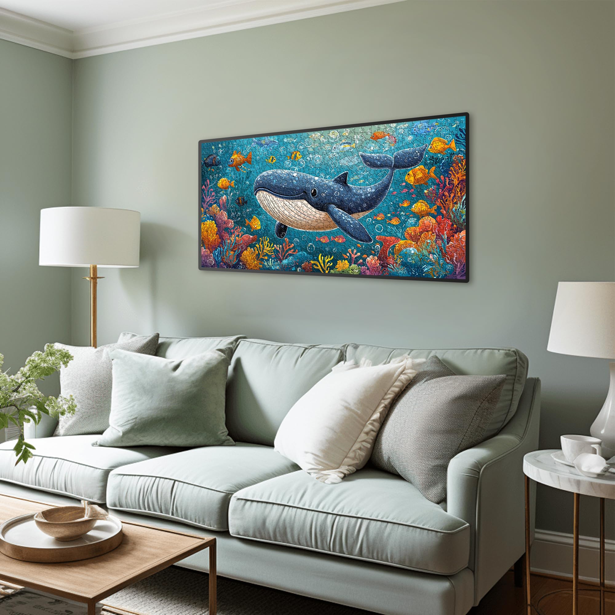 Ginfonr 1000 Piece Jigsaw Puzzles for Adults, WHALE REEF - Image 3