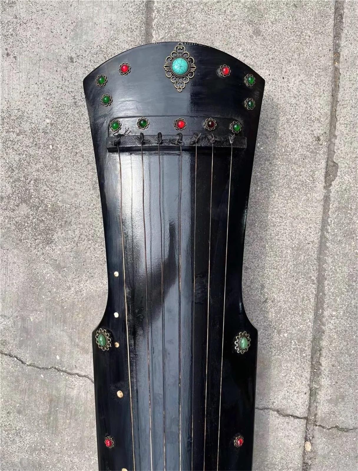Ręcznie Robiony Hebanowy Guqin Tradycyjny Instrument Strunowy Guqin (chińska Cytra)