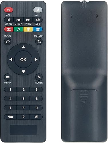 Nuevo reemplazo de control remoto apto para Amlogic Android Smart TV Box S905W U7 CS918 MXV Q7 Q8 V88 V99 A95X F1 Android 8.1, apto para MXIII 4K