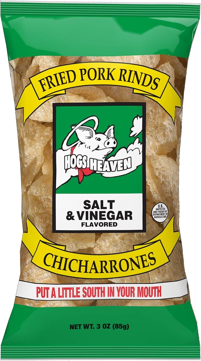 Hogs Heaven Pork Rinds, Chicharrones, Fried in their Own Rendered Fat