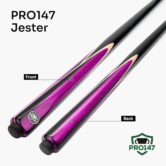 Jester 57 Inch One Piece Snooker and Pool Cue with 9.3mm Pro Layered Tip