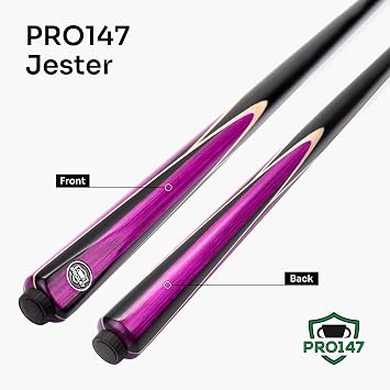 Jester 57 Inch One Piece Snooker and Pool Cue with 9.3mm Pro Layered Tip