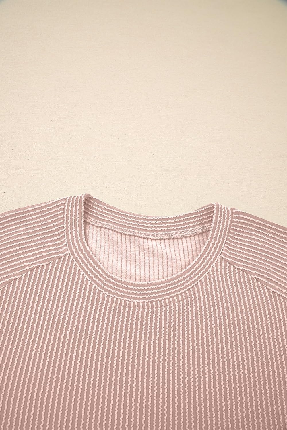 SHEWIN Women Casual Two Piece Sets Ribbed Knit Outfits Airport Pant Clothes 2026 - Image 6