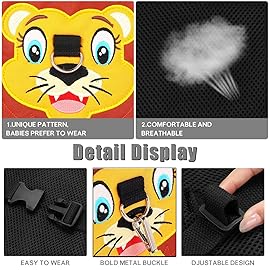 Toddlers Leash + Anti Lost Wrist Link Child Kids Safety Harness Kids Walking Wristband Assistant Strap Belt for Boys Pink Christmas Gift (Black)