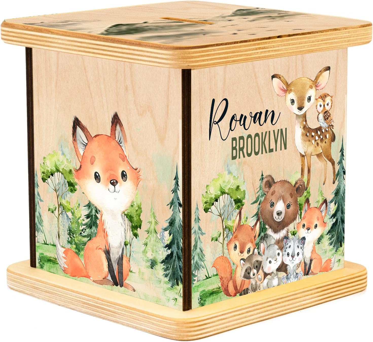 Personalized Piggy Bank, Wooden Money Banks for Kids, Custom Gifts for Boys and Girls, Personalized Piggy Bank for Girls