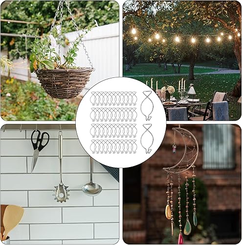 Miniatura 7 de 48 clips de techo colgantes para colgar, clips de gancho de techo para colgar en azulejos de techo suspendidos, ganchos de rejilla para plantas