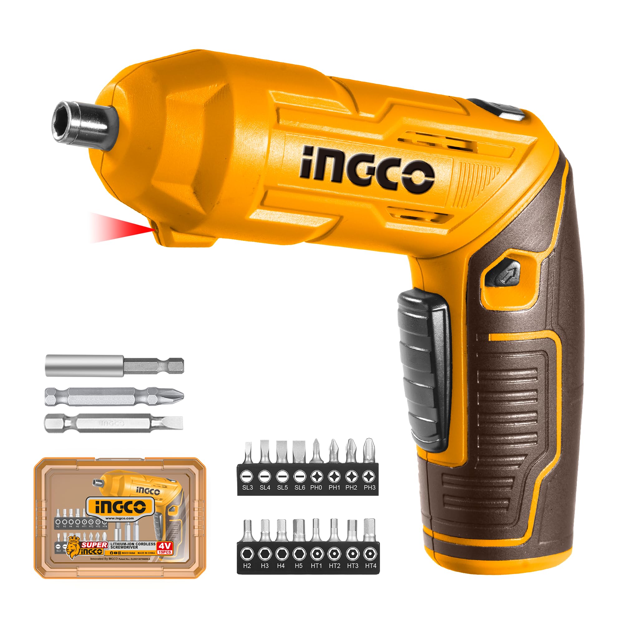INGCO Cordless Screwdriver, Rechargeable Power Drill Driver Set, 4N.m Max Torque, 240RPM, Srew Gun for Home Use, with 24 PCS Cr-V Drill Bits (B0DCZDHFK8) Amazon Price History, Amazon Price Tracker