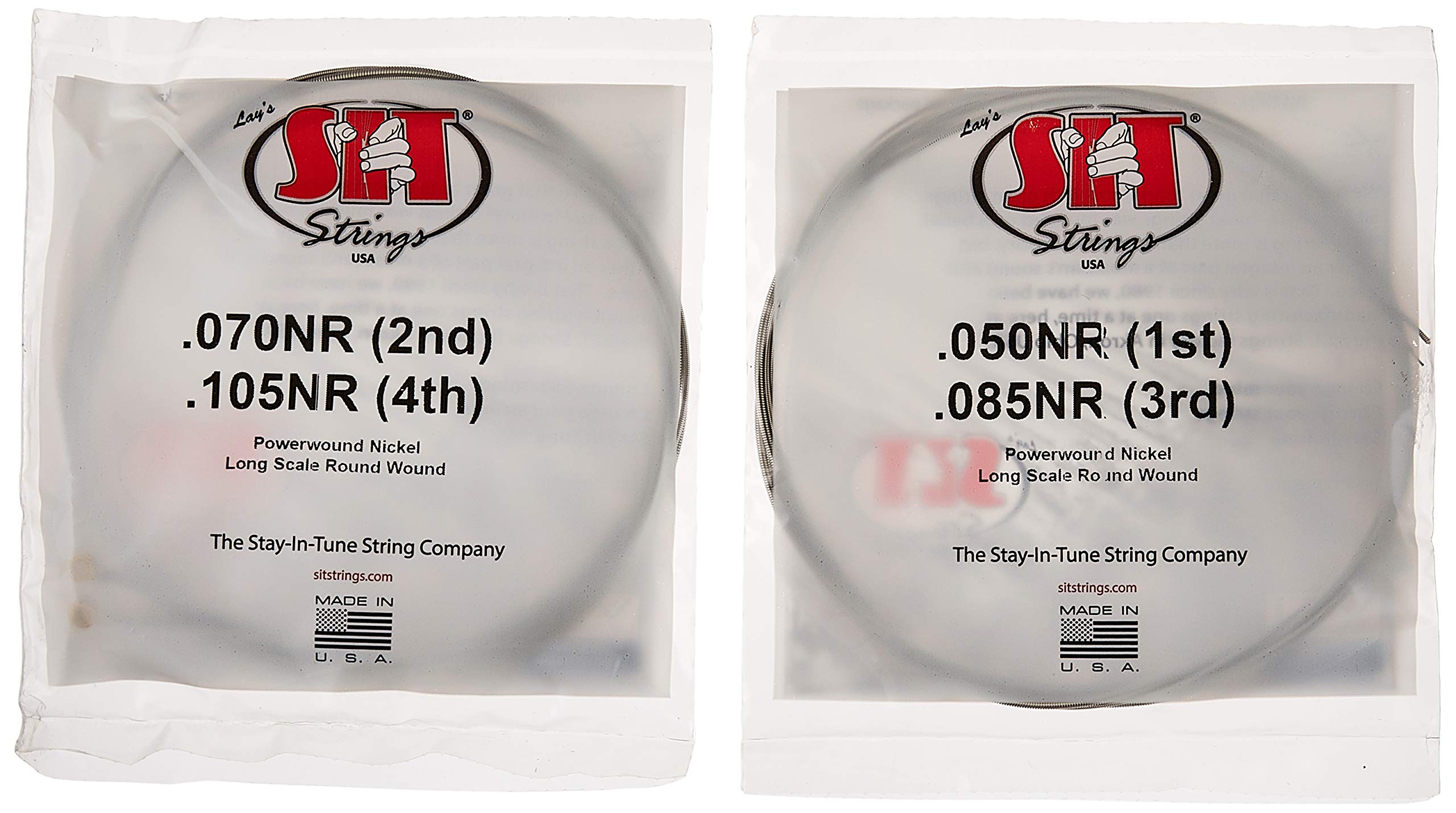 SIT Strings NR50105L Set De 4 Cordes Pour Basse Moyenne Nickel 50-70-85-105