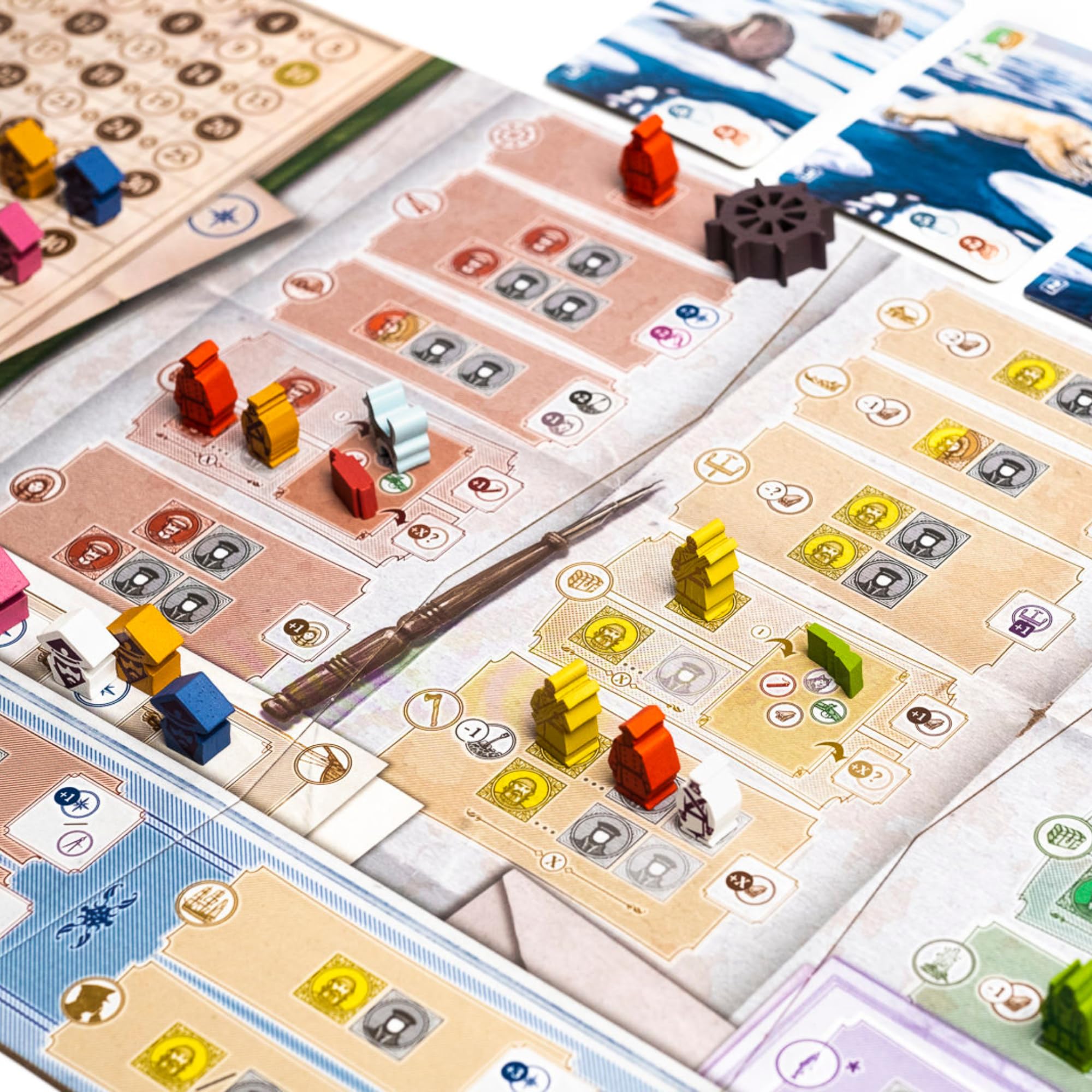2Tomatoes Games | Through Ice and Snow | Juego de Mesa de Exploración en el Ártico | Estrategia y Aventura | 1-4 Jugadores | +14 | Español, Alemán, Inglés y Francés | Histórico, Lugares, Marítimo