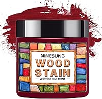 NINESUNG Wine Red Wood Stain Powder - Fast-Drying Dye for Indoor Outdoor Furniture, Fences & More, 2oz Concentrated Pigment