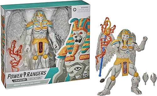 Miniatura 4 de Power Rangers Lightning Collection Monsters Mighty Morphin King Sphinx - Figura de acción coleccionable de 8 pulgadas con accesorios