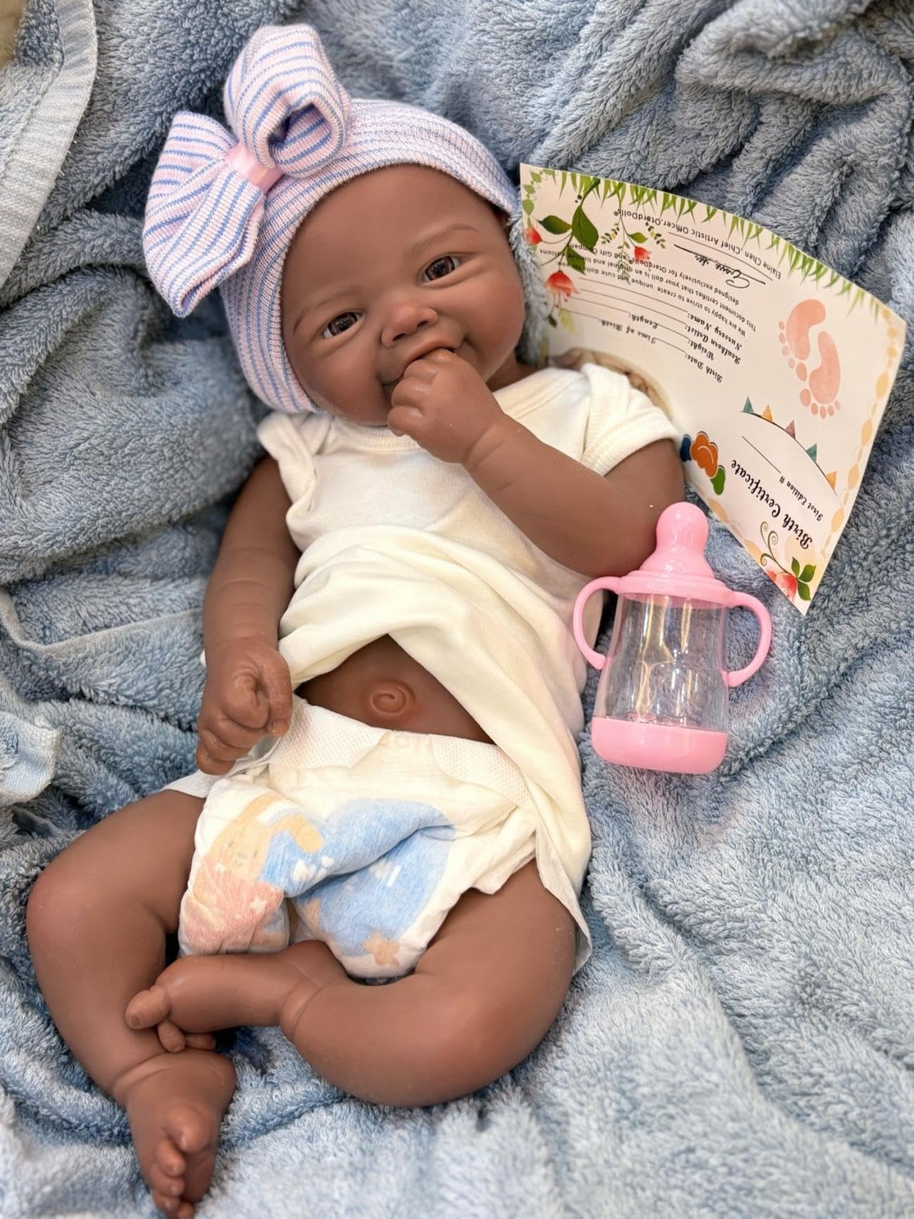Amazon.com: 18inch 6 Lbs Cute Doll Lifelike Baby Girl Vivienne