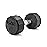 CAP Barbell unisex adult 12-Sided Series 12 Sided Coated Dumbbell, Black, 15-Pound US