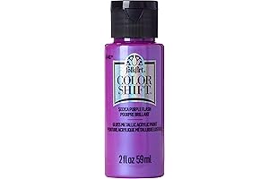 FolkArt Purple Flash Acrylic Paint: Iridescent Glitter for Dazzling Creations