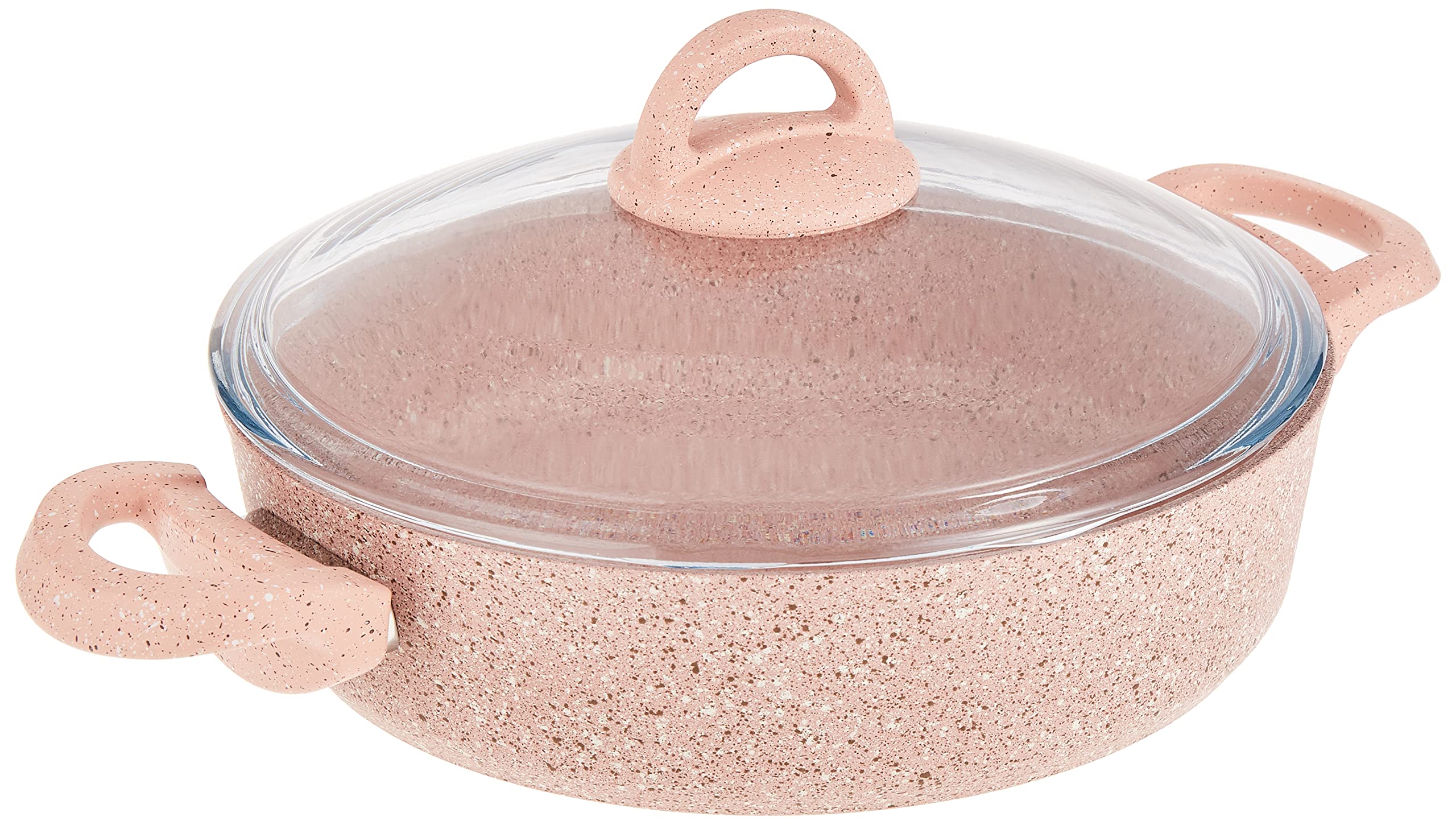 GRANITEC PINK LOW CASSEROLE 26CM