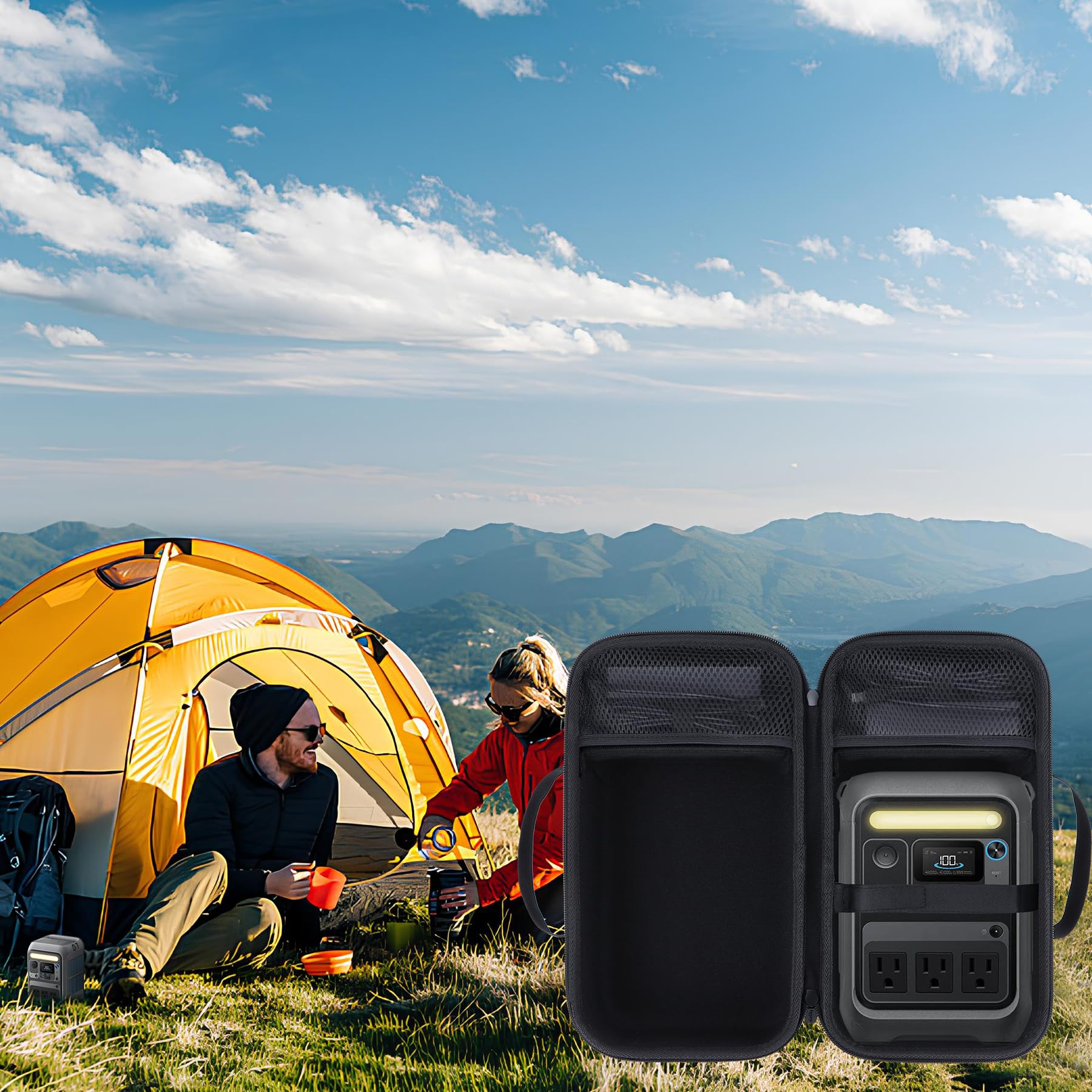 Duro Protectora Funda Compatible con Anker SOLIX C300 Portable Power Station