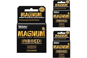 Trojan Magnum Ripped Thin Male Condoms, 3-Count Pack of 3