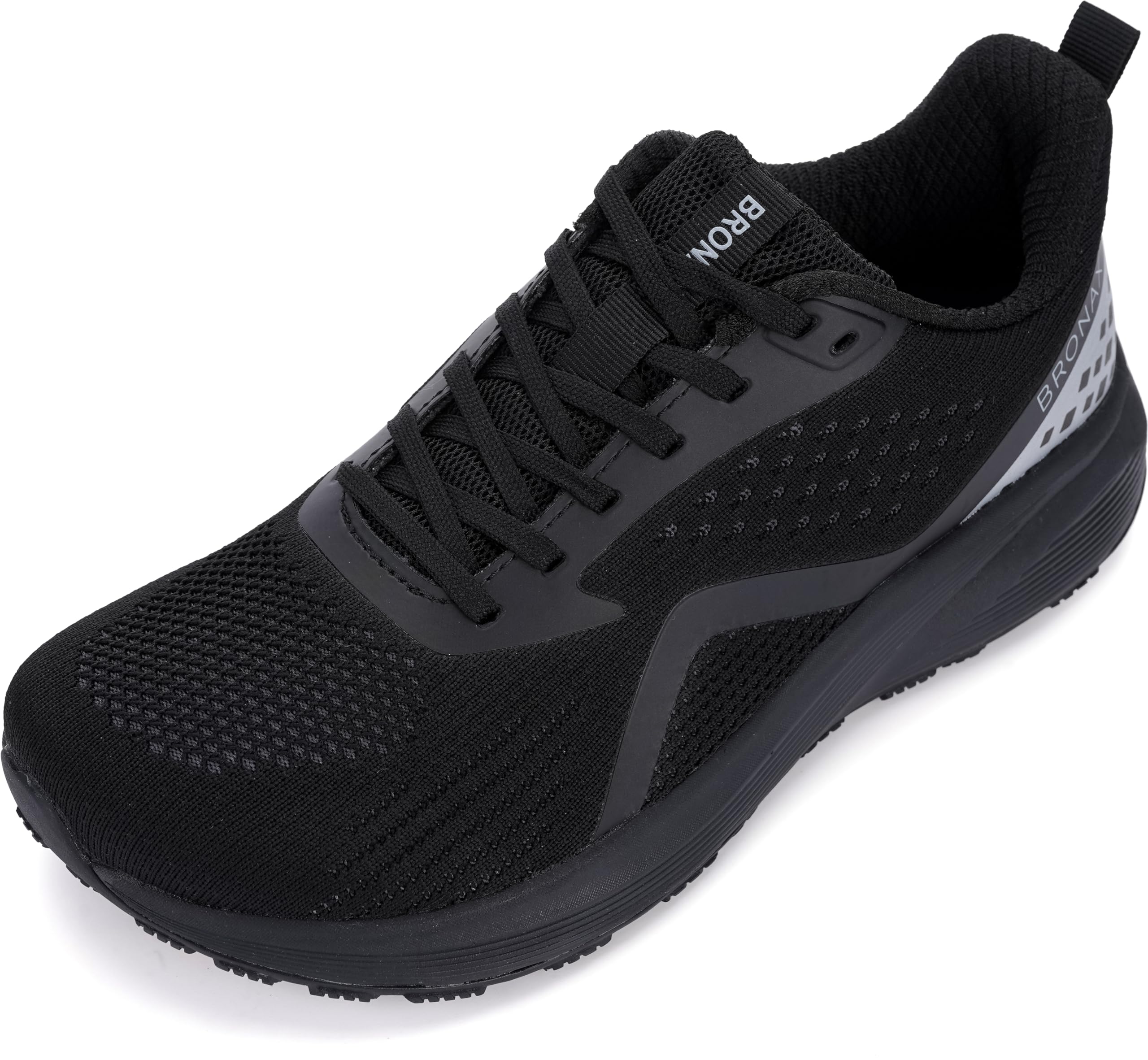 BRONAX Men's Wide Cushioned Supportive Road Running Shoes | Wide Toe Box | Rubber Outsole
