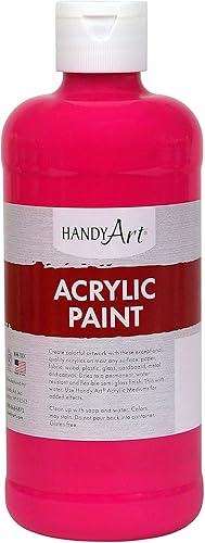 Vista 38 de Pintura acrílica para estudiantes, artesanías de 16 onzas. Bloqueo blanco