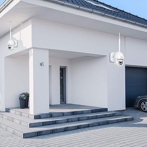 Miniatura 9 de Hugolog Cámaras de seguridad PT cámaras WiFi para seguridad del hogar 1080P HD cámara al aire libre impermeable detección de movimiento audio de 2