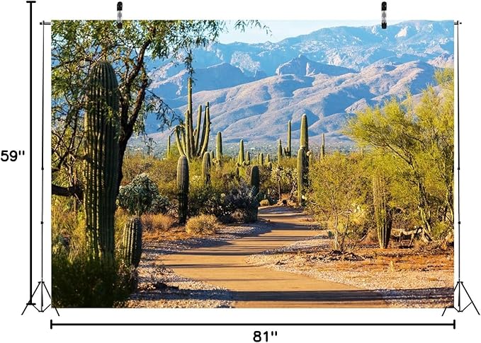 BELECO 7x5ft Fondo de Tela Fotografía Parque Nacional Saguaro Desierto miniatura 8